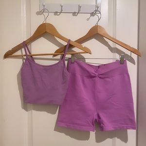 Yoga shorts set